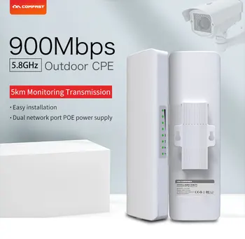 

2pcs 900Mbps 5.8Ghz Outdoor Wireless 5KM WIFI CPE Point 12dBi WI- CPE COMFAST -E313AC