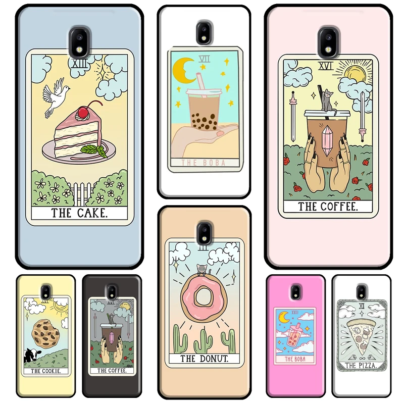 Cake Coffee The Boba Tarocchi Per Samsung Galaxy A3 A5 2016 J1 J3 J4 J5 J6 J7 2017 J2 Core J8 A9 A8 A6 2018 Custodia Per Telefono