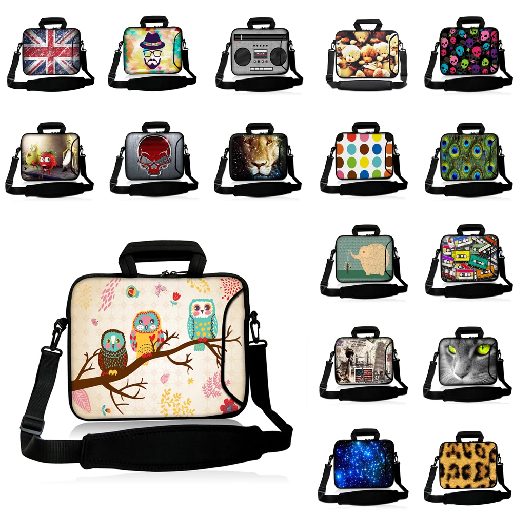 Противоударный 10/12/13/14/15/17 ноутбук с алюминиевым корпусом через плечо для портативного компьютера Портфели сумка чехол для Dell XPS 17 Macbook Pro 13,3 HP Chromebook ПК