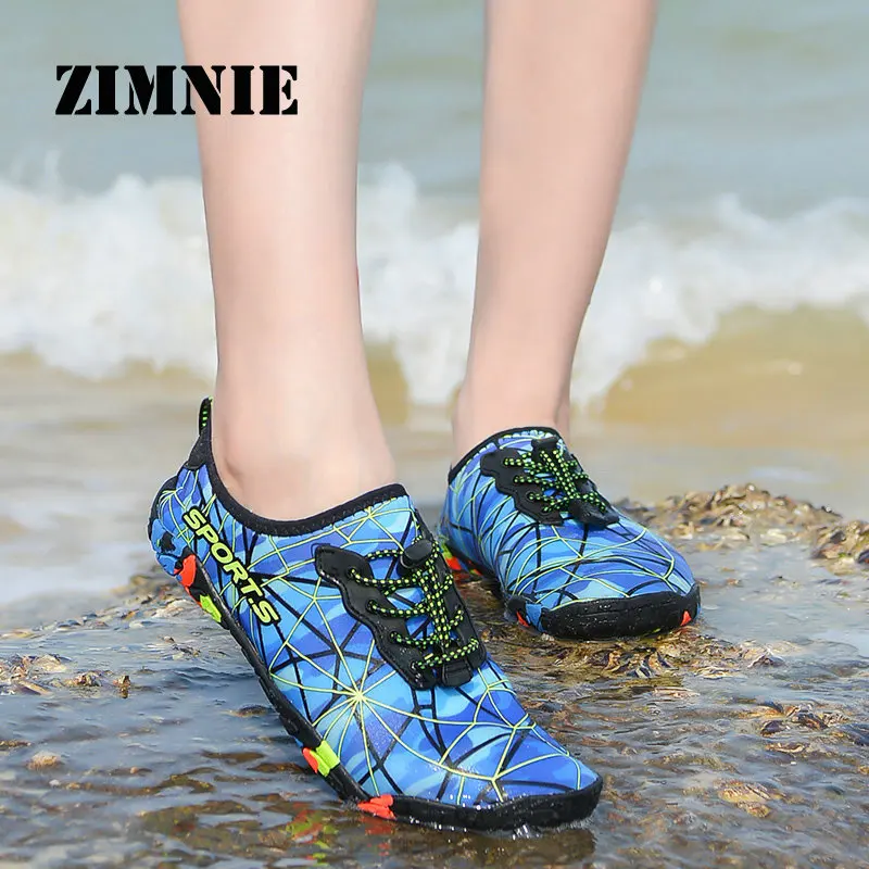 ZIMNIE, Размеры 35-46, кроссовки унисекс, обувь для плавания, быстросохнущая спортивная обувь, мужская водонепроницаемая обувь, Zapatos De Mujer, Пляжная мужская обувь