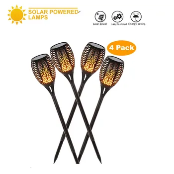 

Solar Lawn Dancing flame Torch Lights radar 4X New Flame torch ca landscape garden Flame Lamp Flickering bulb dancing Lawn Lamps