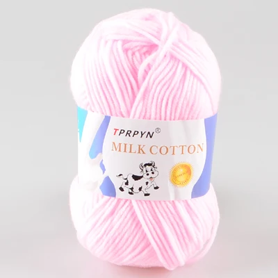 light pink 02 TPRPYN 500 г = 10 шт. молочная хлопковая пряжа для вязания, мягкая теплая детская пряжа для ручного вязания NL1131 - Цвет: light pink 02