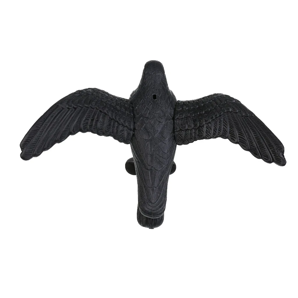 2Pcs/Pack Lightweight Realistic Full Body Crow Raven Hunting Decoy Scarer Greenhand Gear Crow Hunting Decoy