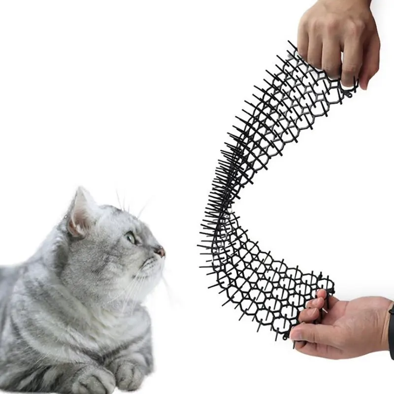8/16PCS Gardening Cat Scat Mat Prickle Strip Diging Stop Cat Repellent Deterrent Mat Spike Portable Anti-Cat Dog Garden Supplies