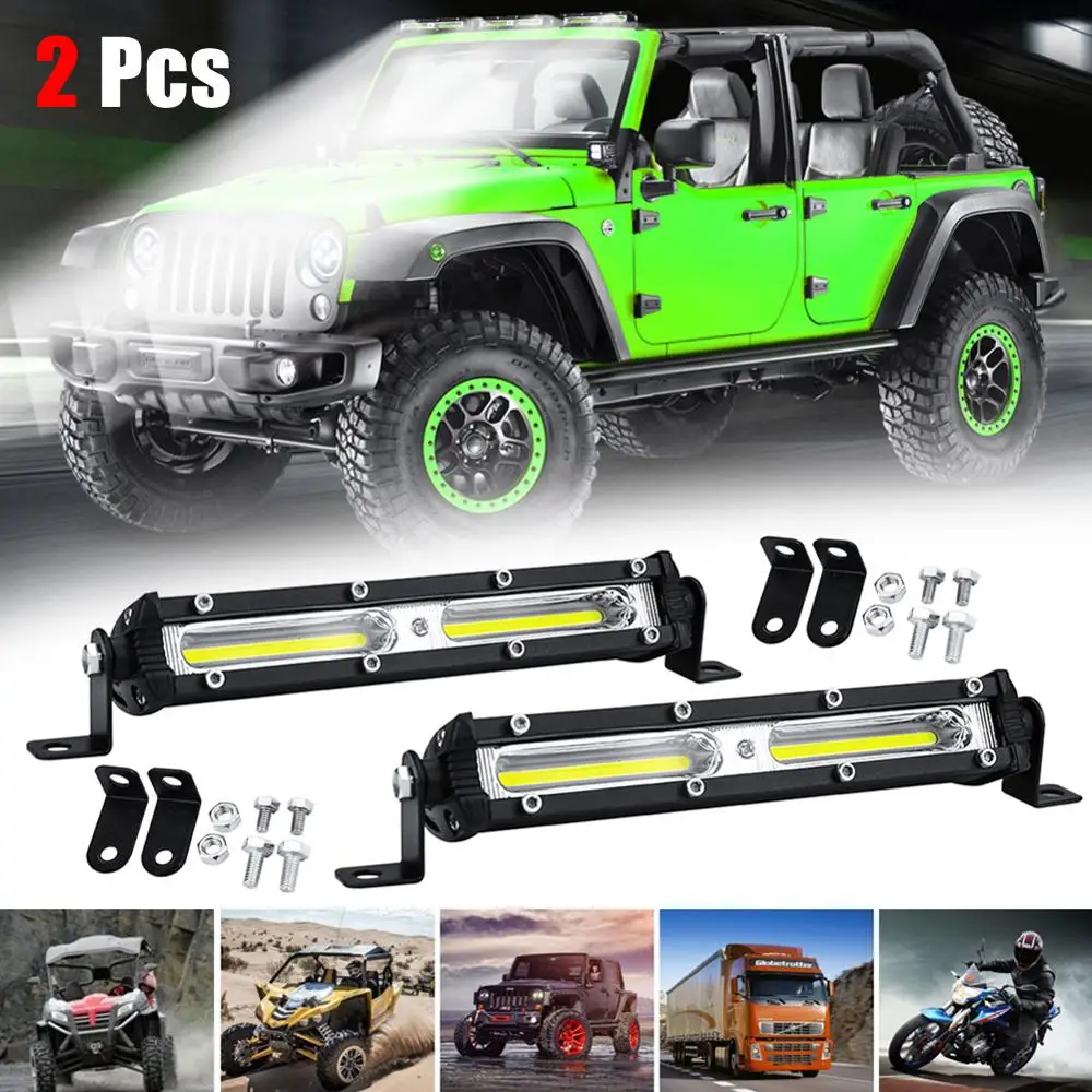 

2Pcs 48W Car Truck LED Work Light 18-LED 12V/24V Work Light Bulb Spot Beam Bar Car SUV Off Road Driving Fog Lamp