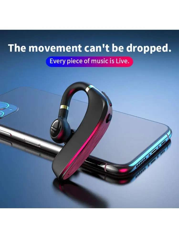 A10 Wireless Bluetooth 5 0 Earhook Earphone Portable Single Earbud Broadcast Caller Number Name Business Driving Gaming Stereo H