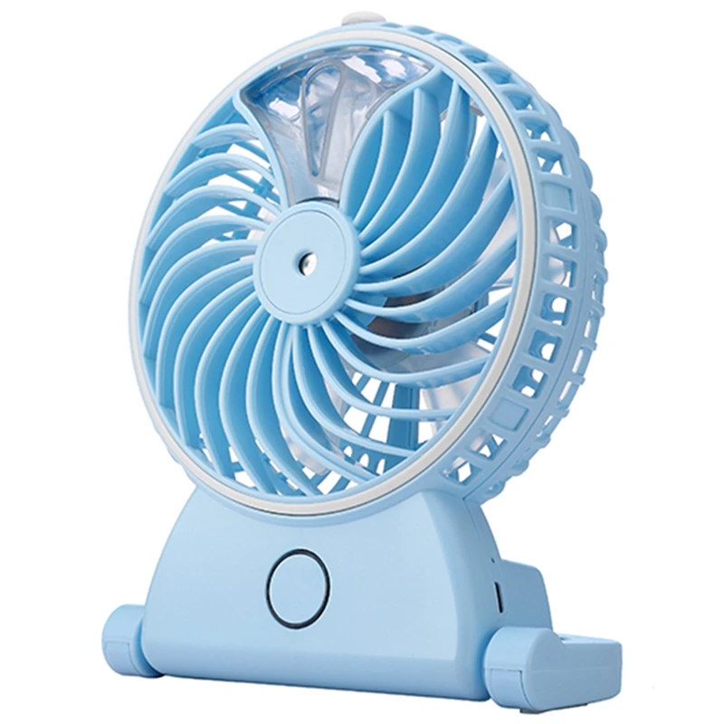 Hot Water Mist Fan for Summer Usb Rechargeable Humidifier Fan with Lithium Battery for Outdoor Office Home Cooling Fan