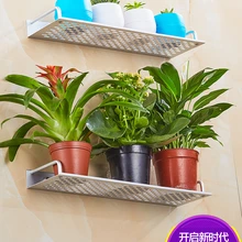 Перила подвеска зеленый Luo настенные Цветы Корзина исключительные пробойник отверстия Многоэтажный цветочный горшок стойка