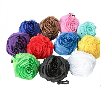 

Rose Travel Foldable Handbag Grocery Tote Storage Reusable Animal Shopping Bags Travel Packing Organizers Recycle Handbags