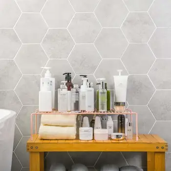 

Flexible Iron Kitchen Dish Seasoning Jar Spice Storage Rack Non Slip Table Top Shelf Bathroom Organizer Shelves Plate Organizer