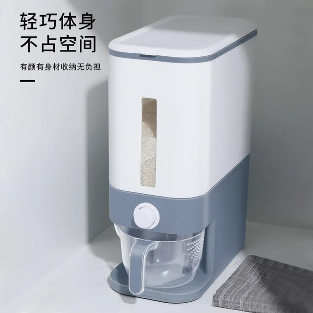 $US $80.00 Household Kitchen Storage Box Rice Flour Storage Tank Insect-Proof Moisture-Proof Storage Bucket Rice Bucket High Capacity