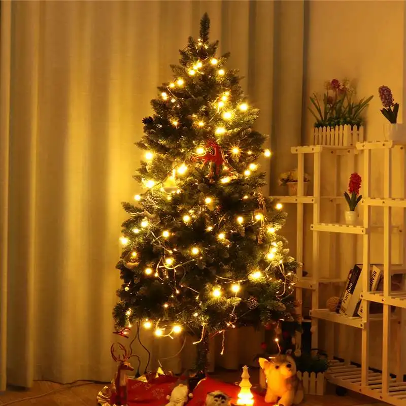 1,8 м/6 футов DIY рождественская елка Новогодний подарок Флокирование Рождественская елка с сосновыми шишками Снежинка елка рождественский семейный декор для отеля