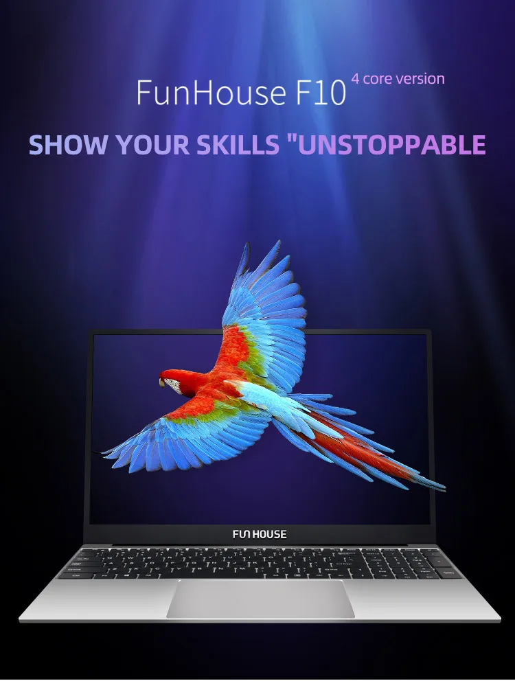 Funhouse 15.6Inch J4115/4125 8G/12G RAM 256G SSD Computer Portable Desktop Notebook Gaming Tablet Backlight Metal Gaming Laptops