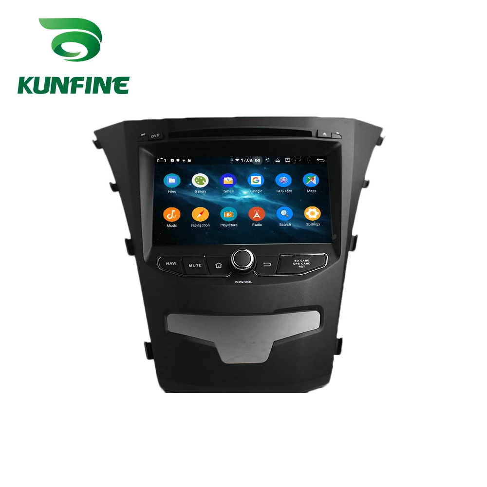 Flash Deal Android 9.0 Octa Core 4GB RAM 64GB ROM Car DVD GPS Navigation Multimedia Player Car Stereo for Ssangyong Korando 2014 Radio 2