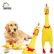Snailhouse çığlık tavuk evcil hayvan ses oyuncak kauçuk tavuk köpek Molar çiğnemek oyuncaklar dekompresyon aracı Squeak havalandırma tavuk komik oyuncak