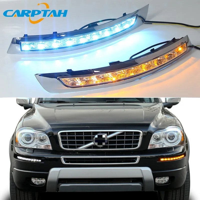 Светодиодный дневной светильник для Volvo XC90 2007 - 2011 2012 2013 Водонепроницаемый 12В