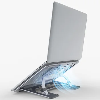 

Portable Laptop Stand Aluminum Alloy Desk Holder Foldable Notebook Support Cooling Bracket Tablet Holder Stand for Macbook