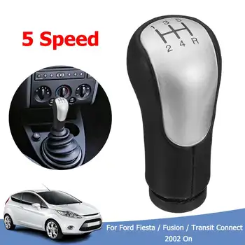 

5 Speed Car Gear Shift Knob Lever Shifter Gear Stick PU Leather For Ford/Fiesta/Fusion Transit Connect 2002-On