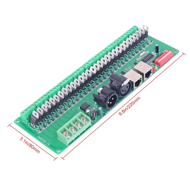 30 канальный 30CH DMX светодиодный контроллер декодер привод RGB DC9V 24V|Цифро-аналоговые