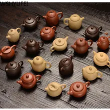 Tea-Accessories Table-Decoration Pocket Clay-Finger-Teapot Tea Pet Small Ornaments Purple