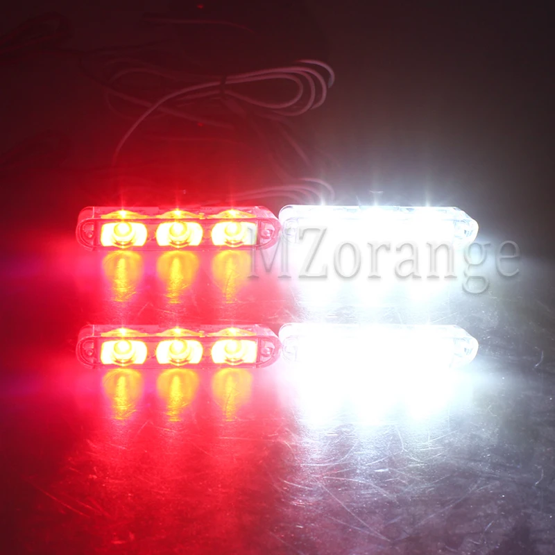 4x3/led беспроводной пульт дистанционного управления скорой помощи полицейский светильник DC 12 В стробоскоп Предупреждение ющий светильник для автомобиля Грузовик аварийный светильник мигающий пожарный светильник s