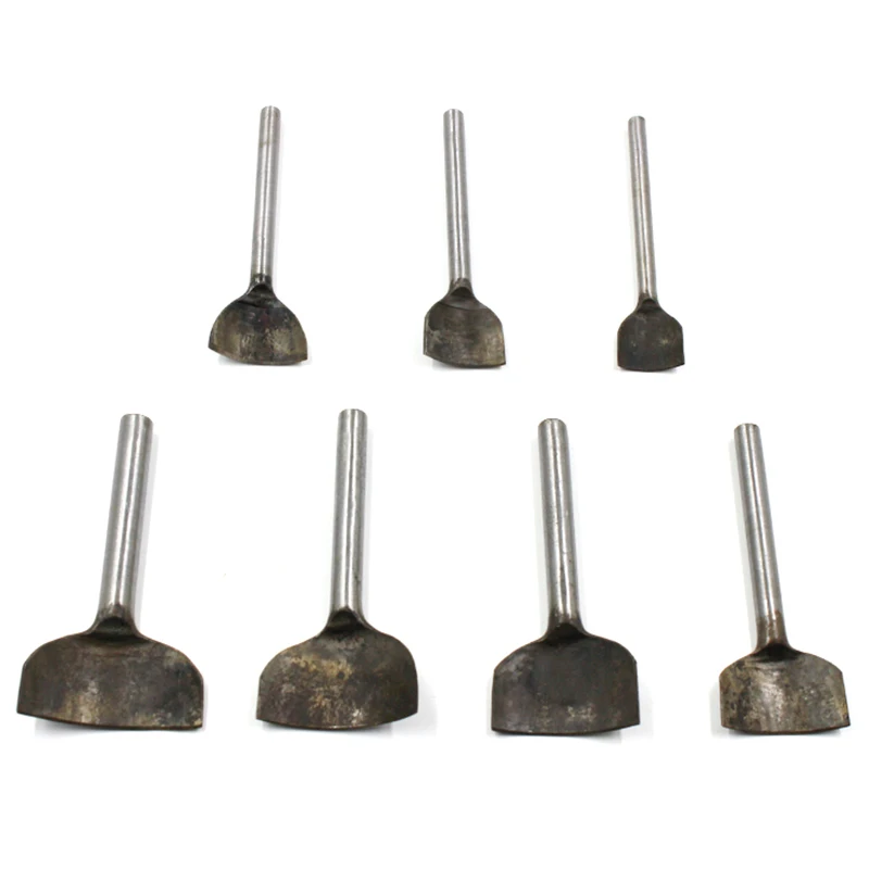 ELEG-9Pcs Diy 1/4 ручной работы кожаный инструмент ремень круглый филе пуансон в форме хвостового выреза круглый ремень удар 10-50 мм