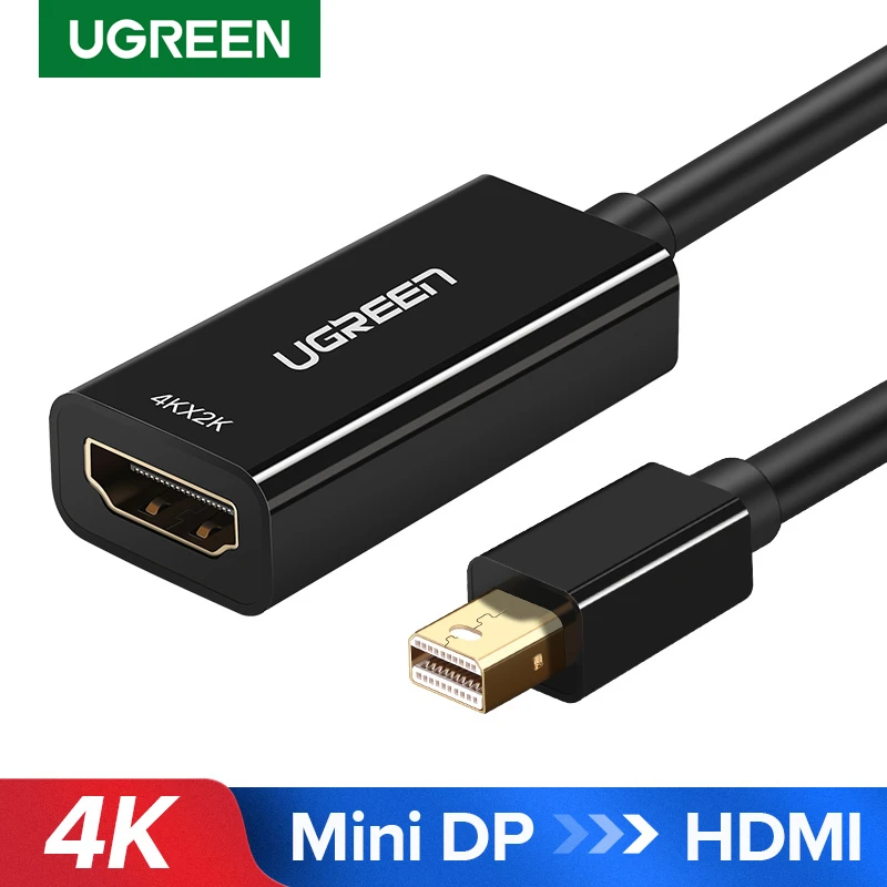 Ugreen Mini Displayport To Hdmi Adapter Mini Dp Cable Thunderbolt 2 Hdmi Converter For Macbook Air 13 Surface Pro 4 Thunderbolt Mini Dp To Hdmi Ugreen Thunderboltdp To Hdmi Cable Aliexpress