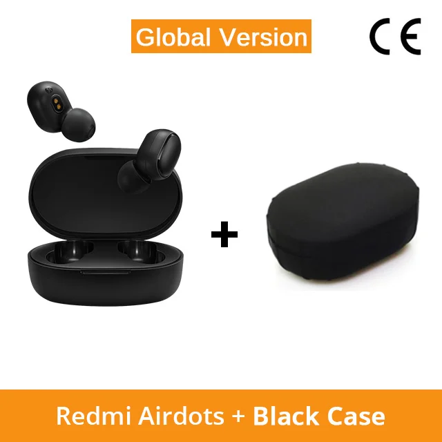Xiaomi Redmi AirDots наушники Bluetooth гарнитура 5,0 TWS истинный беспроводной стерео SBC милый мини-светильник наушники с автоматической зарядкой - Цвет: Add Black Case