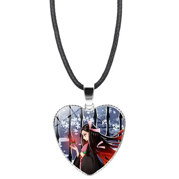 

Anime Demon Slayer: Kimetsu No Yaiba Kamado Tanjirou Cosplay Necklace Fashion Pendant Chain Choker Accessories Gift Wholesale