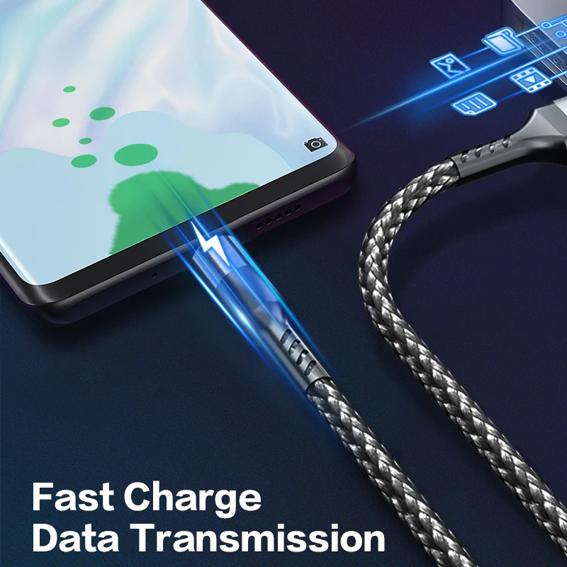 USB кабель для быстрой зарядки usb type C 3A Micro USB кабель для samsung huawei Xiaomi для OPPO для Honor мобильный телефон USB C кабель