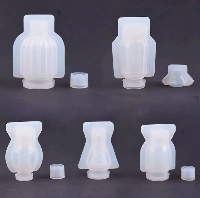 

Pack of 5 Handmade Small Bottle Container UV Resin Epoxy Resin Casting Mould Silicone Mold Jewelry Casting Art Craft
