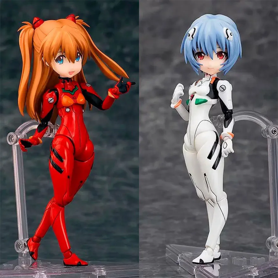 Аниме EVA ПВХ фигурка Коллекционная подвижная Nendoroid Asuka Langley Soryu & Ayanami Rei Модель Коллекция игрушек подарок