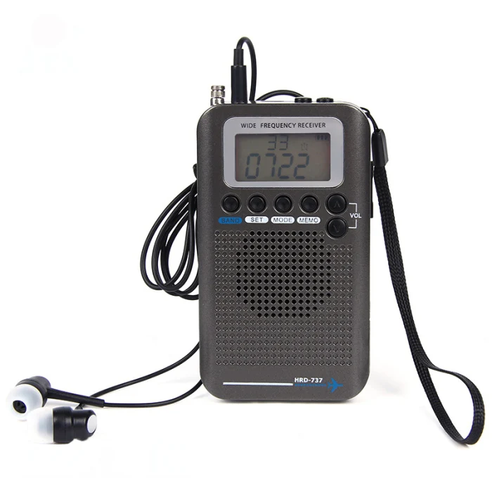 Многофункциональное полнодиапазонное радио FM/AM/SW/Air/VHF приемное портативное радио AS99