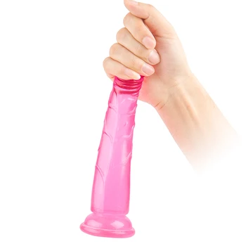 Erotic Sextoy Soft Jelly Dildo Realistic Suction Cup Strapon Penis Pegging Strap On Harness Anal Dick Adult Sex Toys for Woman 4