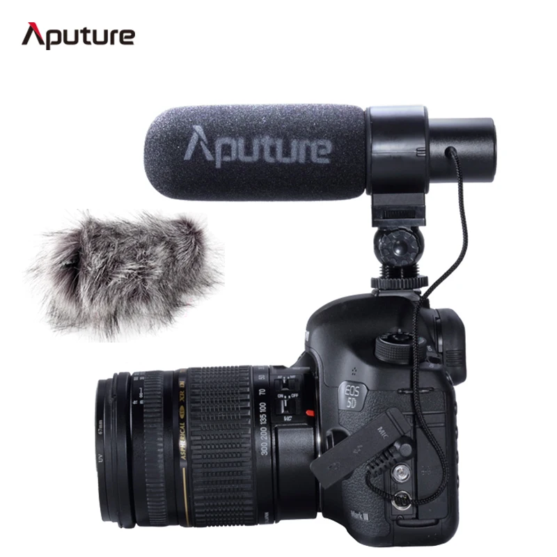 Aputure V-Mic D1 конденсаторный микрофон для видео интервью vlog микрофон с 1/4 ''креплением для Canon Nikon sony DSLR камеры s