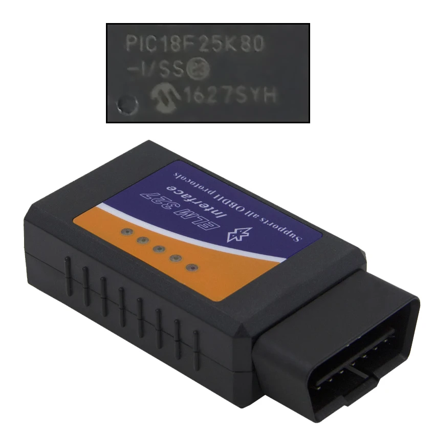 OBD II ELM327 PIC18F25K80 Bluetooth V1.5 автоматический сканер ELM 327 25K80 OBDII диагностический сканер оборудования 1,5 Android PC