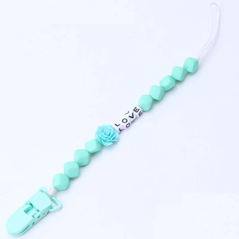 LOVE Style Baby Pacifier Toddler Baby Infant Soother Plastic Safety Pacifier Clips Holders Chain Leashes Cases Safe Material - Цвет: Pacifier Clips 5