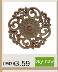 RUNBAZEF Wood Applique Onlay Wood Decal Modern Ornamental European Decoration Rose Crown Leaves Wooden Corner Home Figurines NEW
