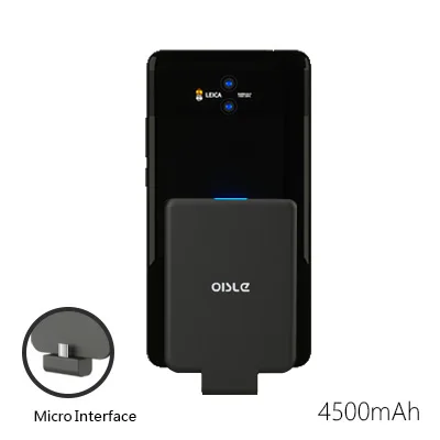 Миниатюрный 4500 мАч micro usb зарядный внешний резервный аккумулятор зарядное устройство чехол для samsung S7 S8 S9 Xiaomi Honor 9 10 Lite V20 - Цвет: Micro USB Black