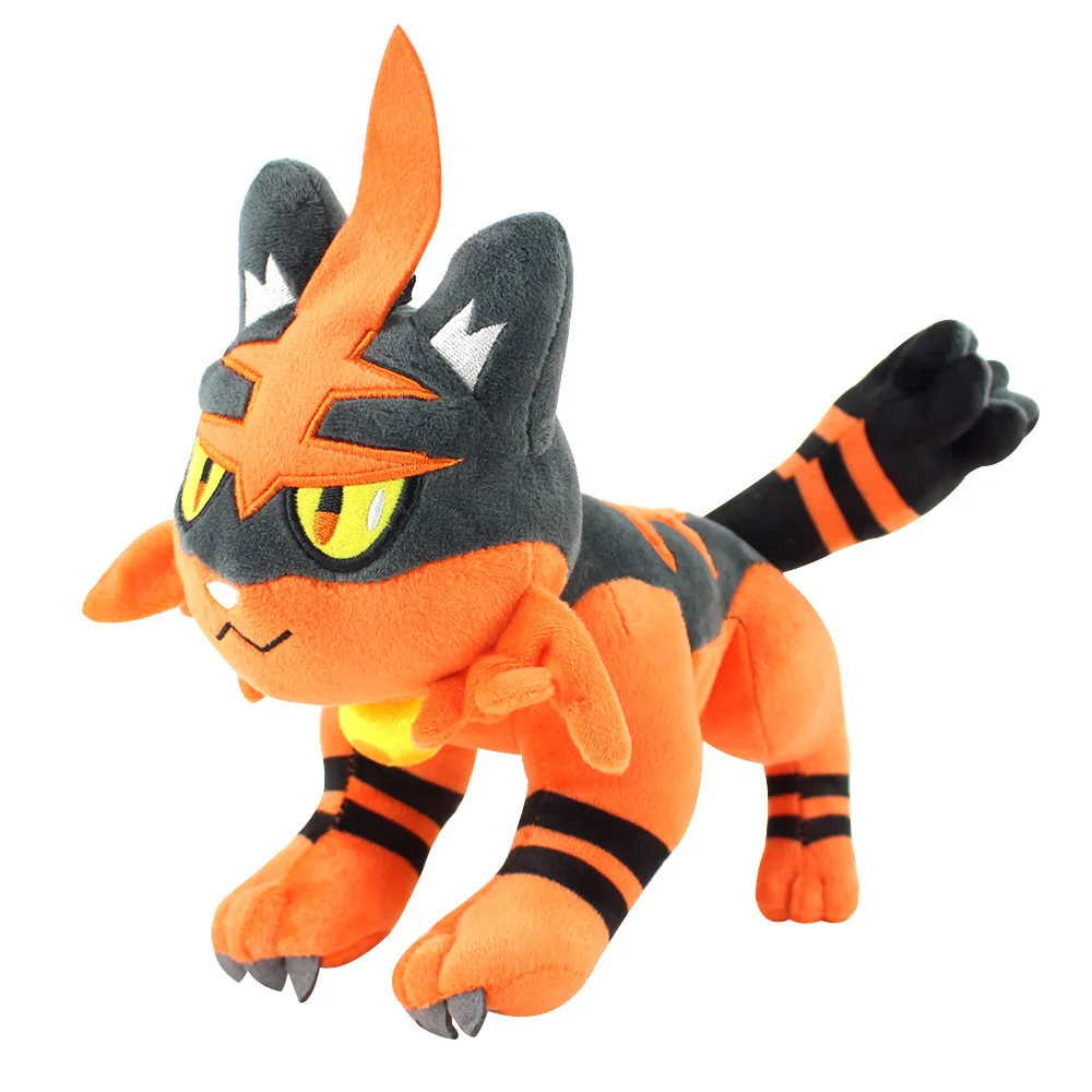 Серия эволюции аниме Litten Torracat Incineroar Мягкие плюшевые игрушки pkm куклы игрушки для детей рождественские подарки для детей - Цвет: 23cm