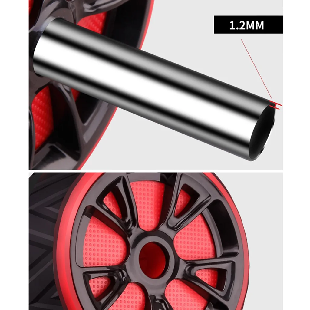2020 Muscle Exercise Ab Roller Exercise Wheel Abdominal Core Strength Training Gear Home Workout Kit Anti-slip Sponge Handle 