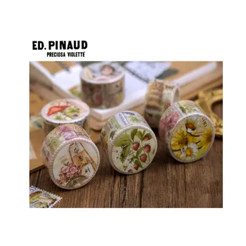 

20pcs/lot WholesaleTapes Fashion DIY Retro Philately Series Decorative Multi-design Paper tape