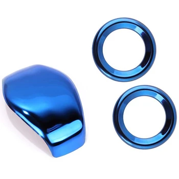 

Interior Door o Speaker Ring Cover for 10Th Gen Honda Civic 2019-2016, Blue & Transmission Gear Knob Cover Sticker