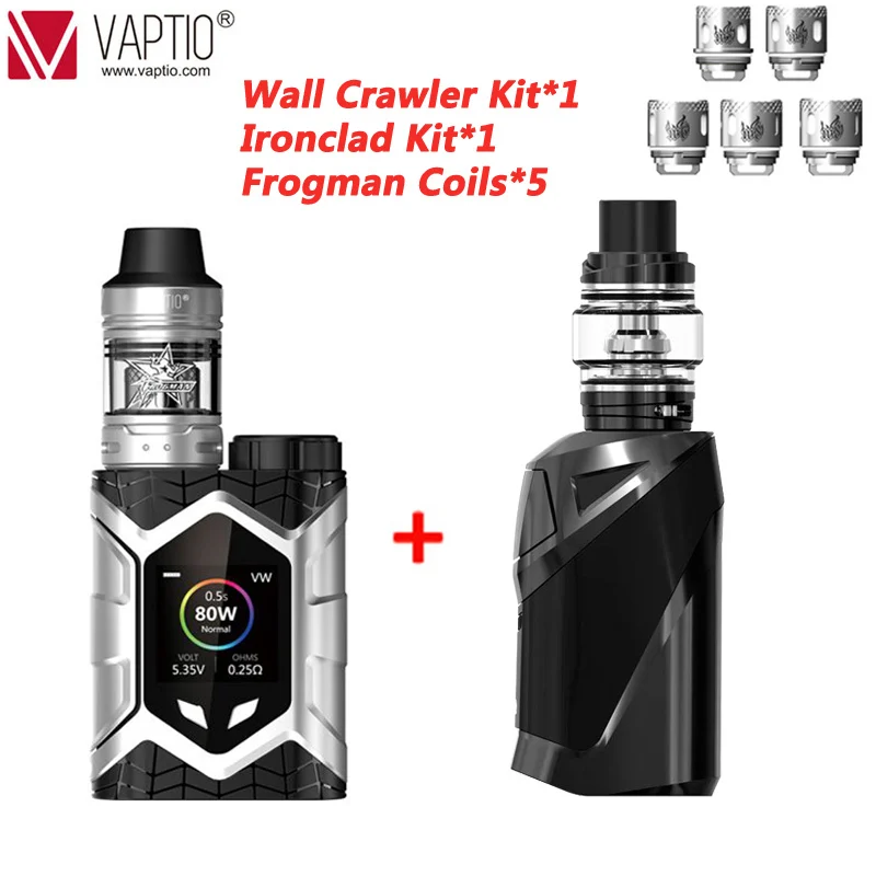 [Бесплатная Vapes] Оригинальный Vaptio настенный на гусеничном ходу испаритель Vape Mod Kit