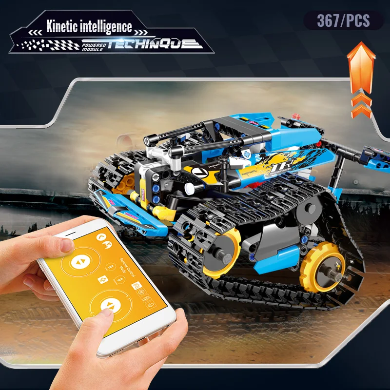 

367PCS Building Blocks RC Car Model APP Remote Control Block Bricks Compatible Educational Toys FOR KIDS Building Blocks Gift