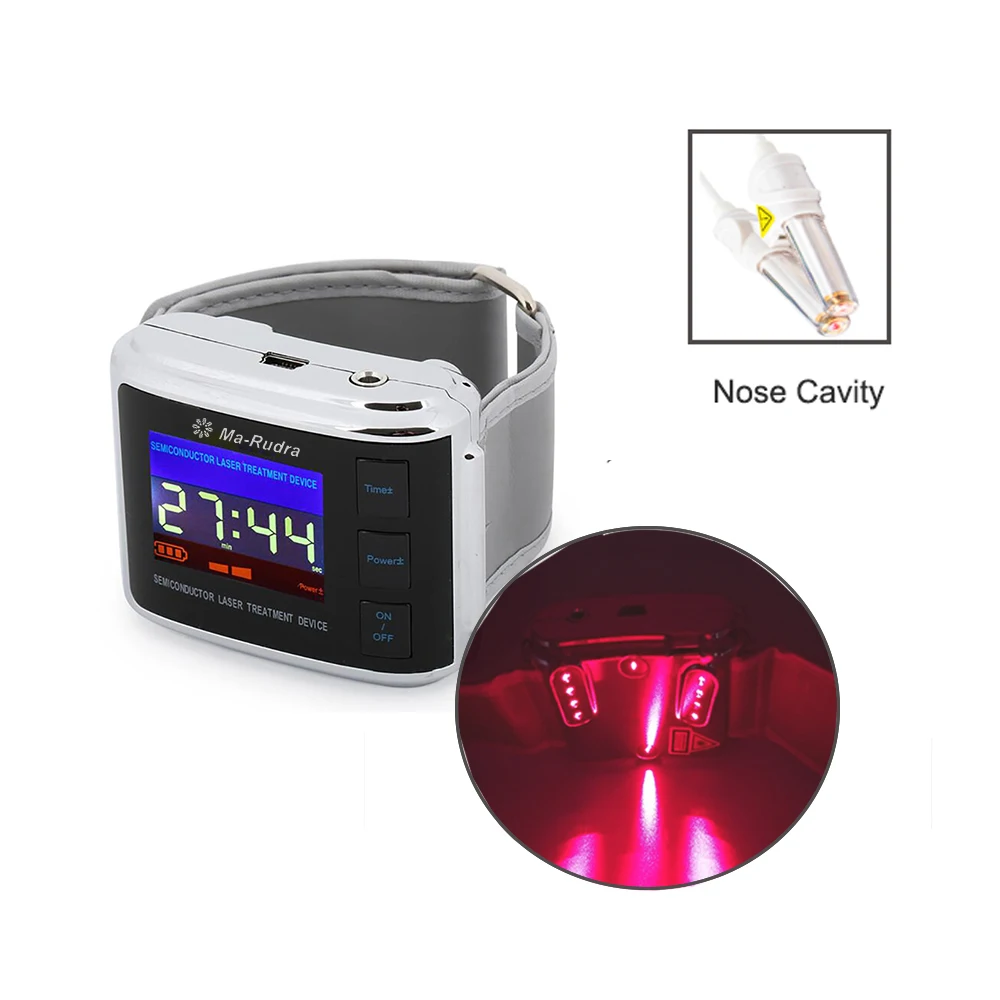 Reloj de pulsera para diabéticos, dispositivo terapéutico para el tratamiento de la hipertensión, Sinusitis, con láser - Imagen 3