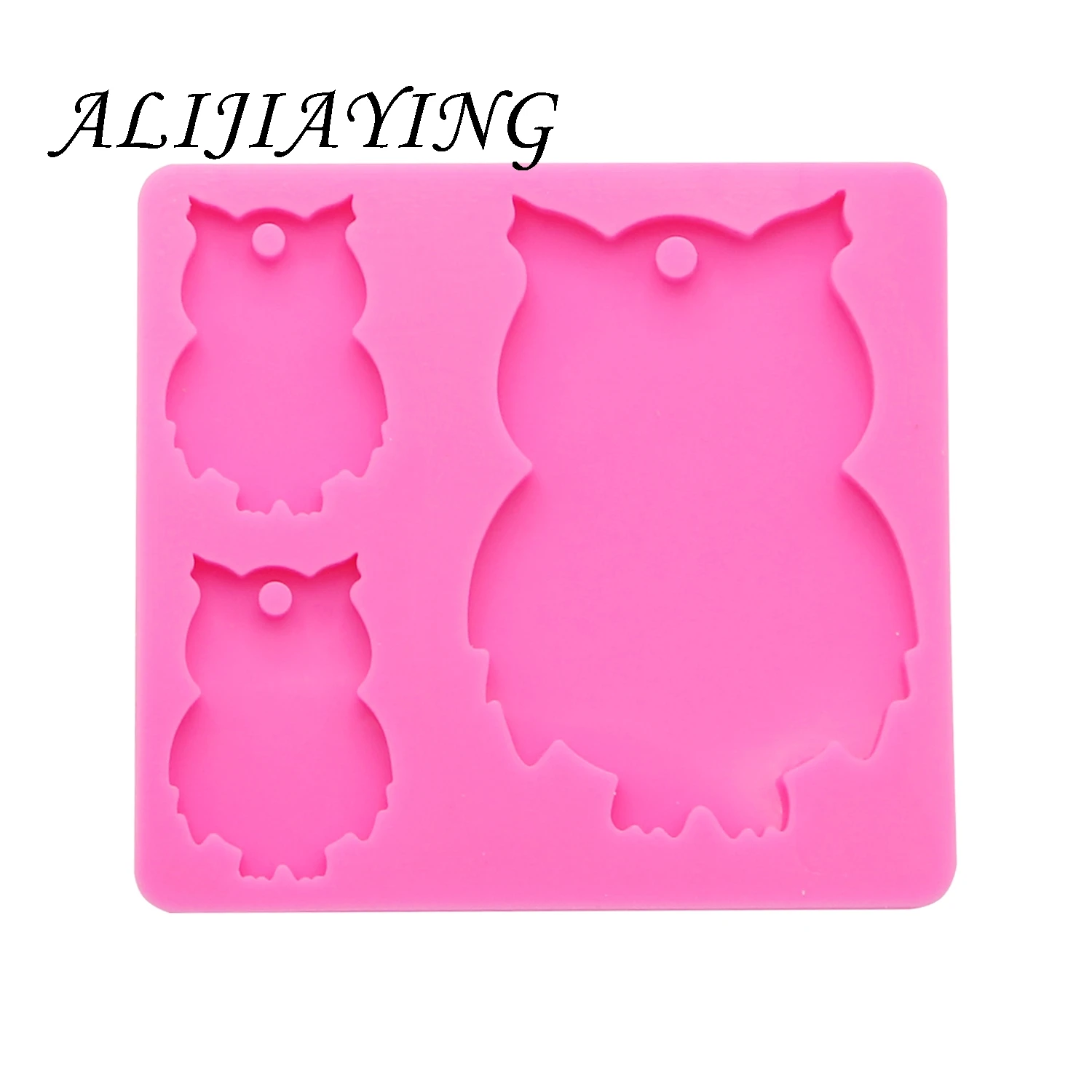 Elephant dinosaur owl shark chicken family mother/baby silicone mold for keychain resin Craft DIY epoxy jewelry DY0078