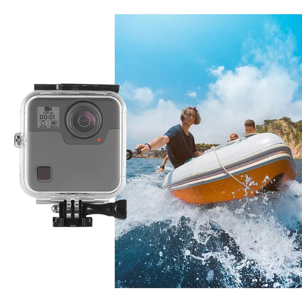 Водонепроницаемый корпус чехол для Gopro Fusion аксессуары водонепроницаемый защитный корпус чехол для дайвинга 40 м защитный для Gopro Fusion