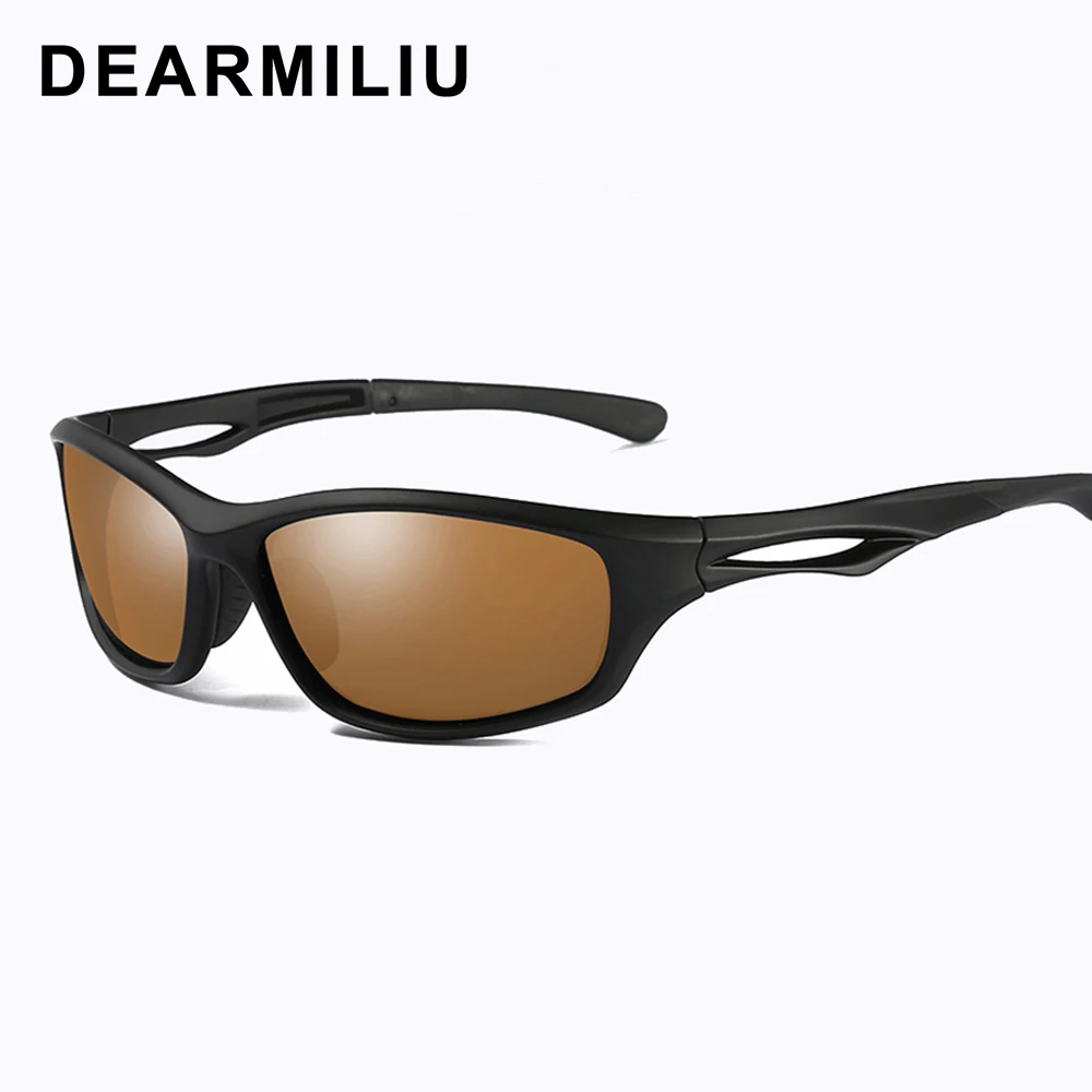 DEARMILIU Новые поляризованные солнцезащитные очки для мужчин, с зеркальным покрытием рамка для очков вождения усиленный свет очки ночного видения для мужчин и женщин