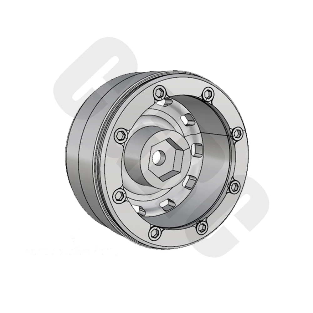 4 шт. металлические 1,9 дюйма колеса Ступицы Beadlock обод для 1/10 RC Гусеничный автомобиль TRX4 Bronco RC4WD D90 D110 осевой SCX10 90046 JIMNY CFX VS4